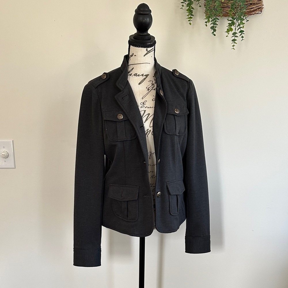 Apt. 9 Women's Black Military Jacket
